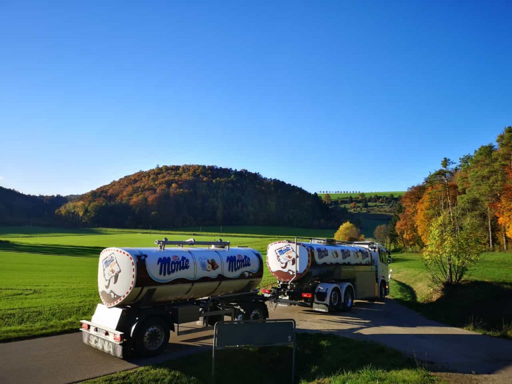 Scania Milchsammelfahrzeug der Firma Golder Transporte